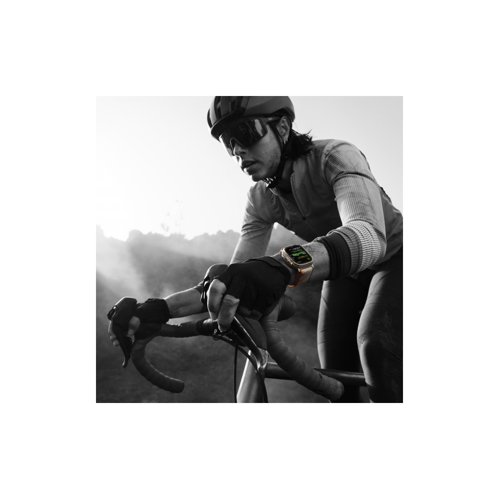 Смарт-годинник Apple Watch Ultra 2 GPS + Cellular, 49mm Titanium Case with Green/Grey Trail Loop - M/L (MRF43UL/A) - зображення 5