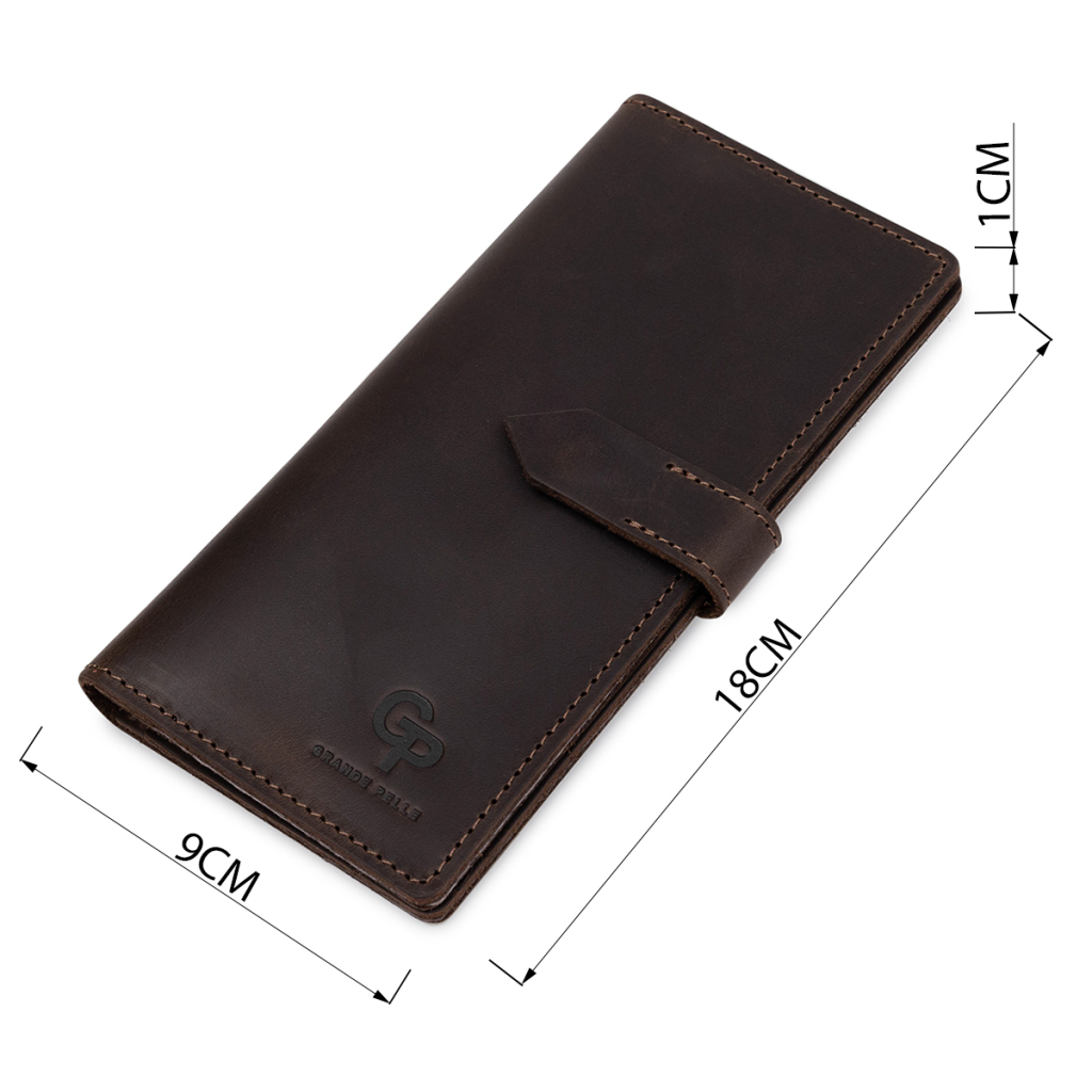 Портмоне Grande Pelle Шкіряне Коричневе (11515) - зображення 3