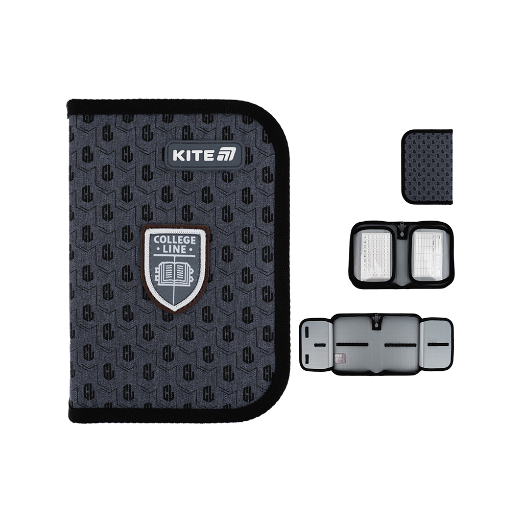 Пенал Kite 622 College Line, 1 відділення, 2 відвороти (K25-622-2) - зображення 1