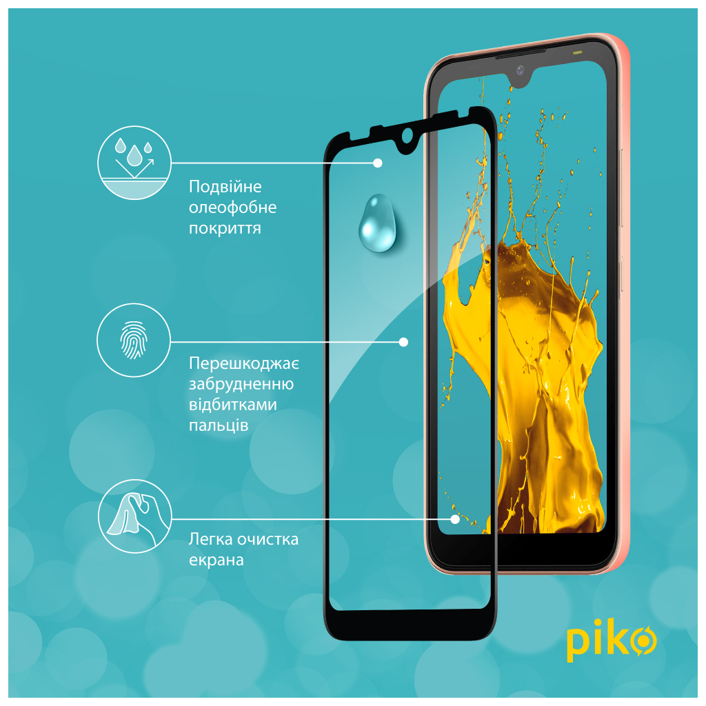 Скло захисне Piko Full Glue Tecno Pop 5 Go Black (1283126573385) - зображення 4