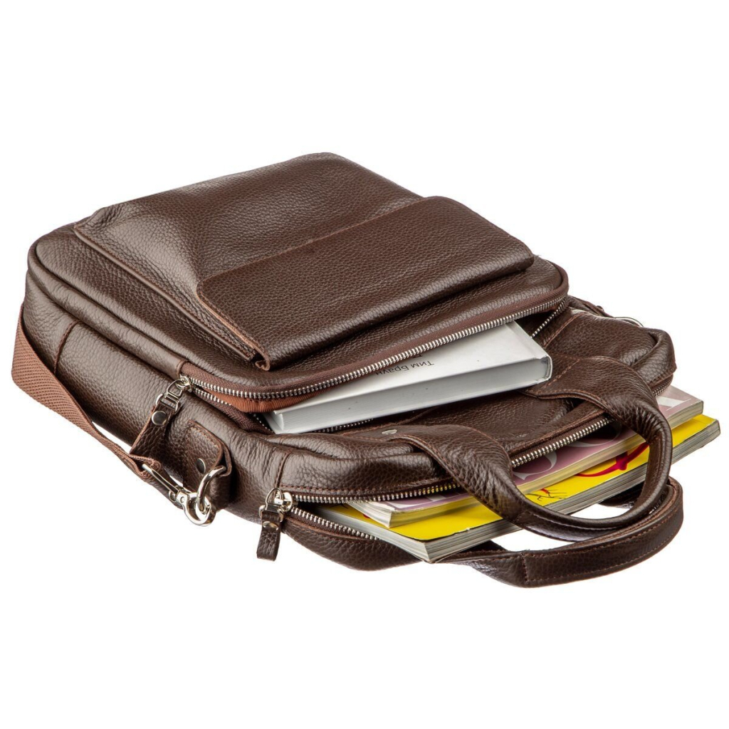 Сумка Shvigel Під А4 Коричнева (11168) - зображення 5