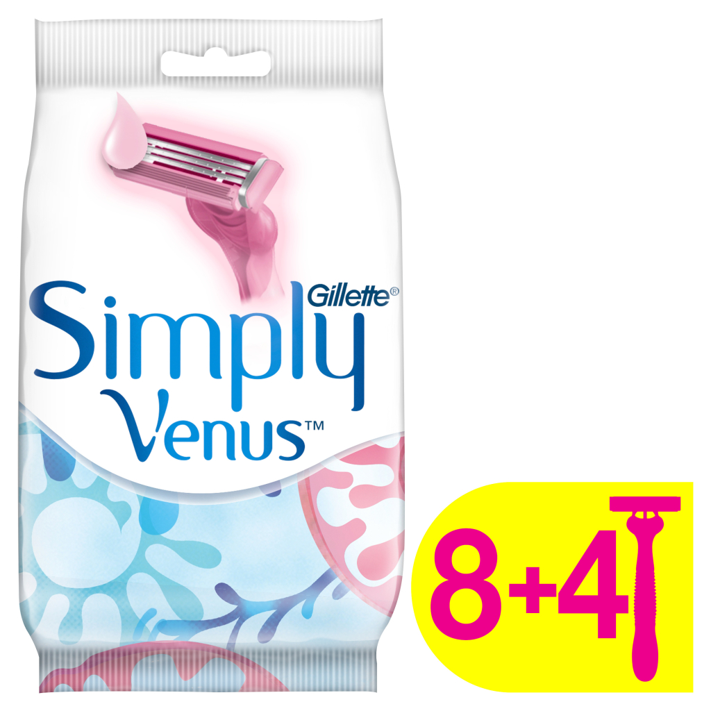 Бритва Gillette Simply Venus 3 12 шт. (7702018070732) - зображення 1