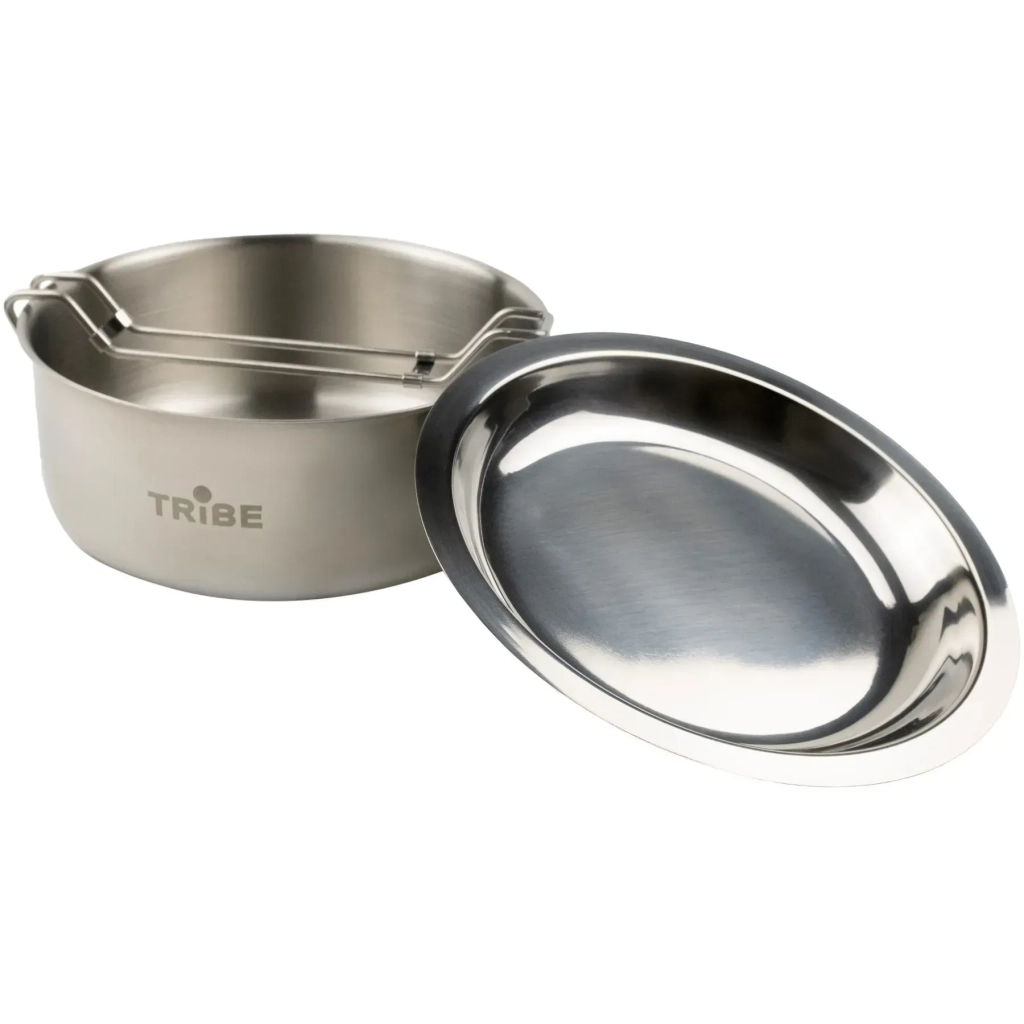 Набір туристичного посуду Tribe Tourist Set 1,2 л сталевий (T-FG-0008-metal) - изображение 3