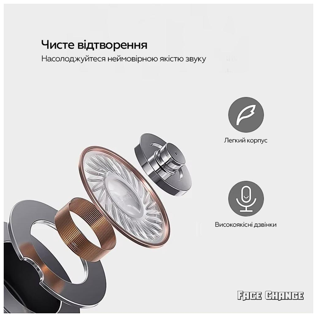 Навушники XoKo G05-face changing TWS Yellow-Black (G05-YEBK) - зображення 8