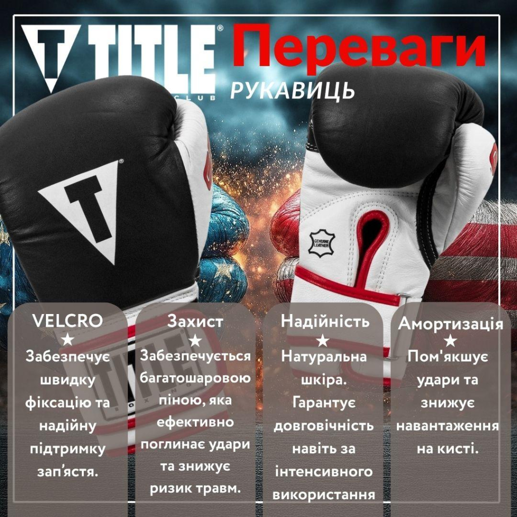 Боксерські рукавички Title Boxing Gel World Black XL 16oz (GTWBG X BK) - зображення 3