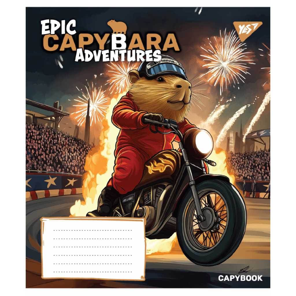 Зошит Yes Epic Capybara А5 24 аркушів клітинка (767796) - зображення 5