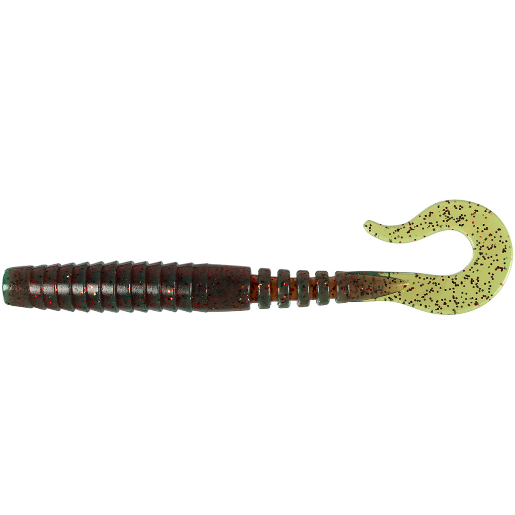 Силікон рибальський FishUP Vipo 3.6" 019 - Motor Oil/Red (8шт/уп) (1864.14.00) - зображення 1