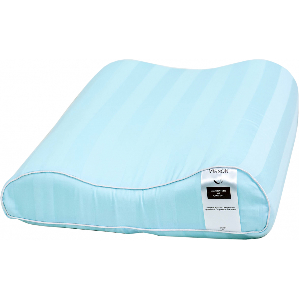 Подушка MirSon ортопедична 6022 Noble stripe Valentino Aero 58х40х10.5 (2200003261257) - зображення 1