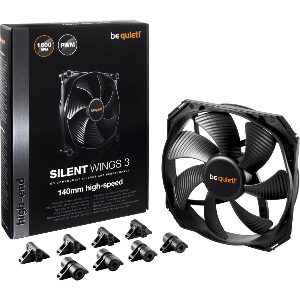 Кулер до корпусу Be quiet! Silent Wings 3 140mm PWM (BL071) - зображення 5