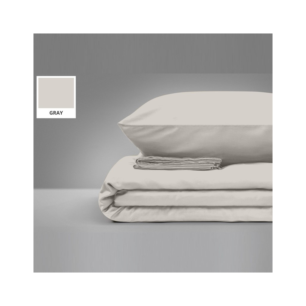 Постільна білизна MirSon King Size Бязь Premium 16-5703 Light Gray 220х240 (2200001171787) - зображення 1