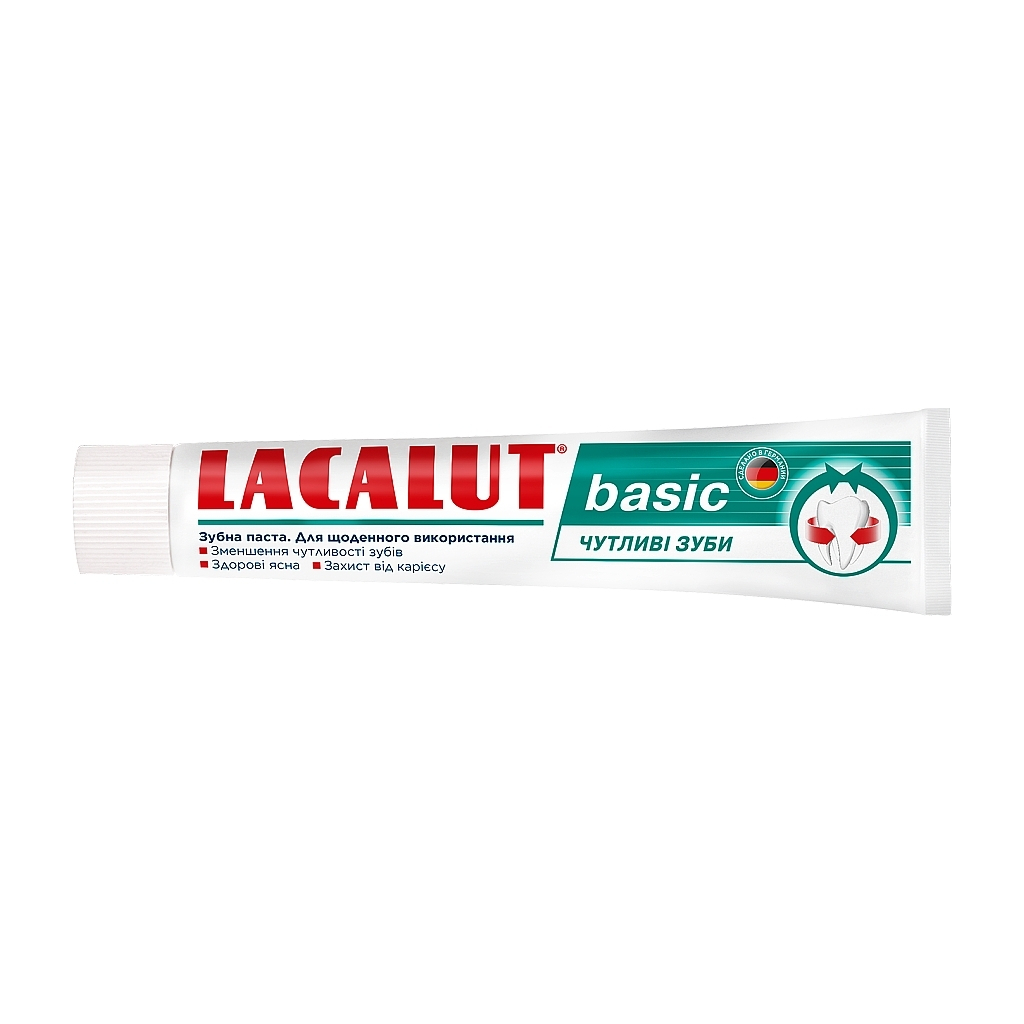 Зубна паста Lacalut Basic Чутливі зуби 75 мл (4016369693155) - зображення 3