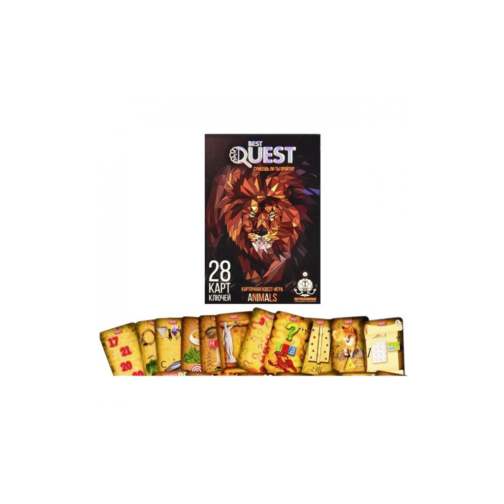 Настільна гра Danko Toys Best Quest Тварини, російська (BQ-01-02) - зображення 2