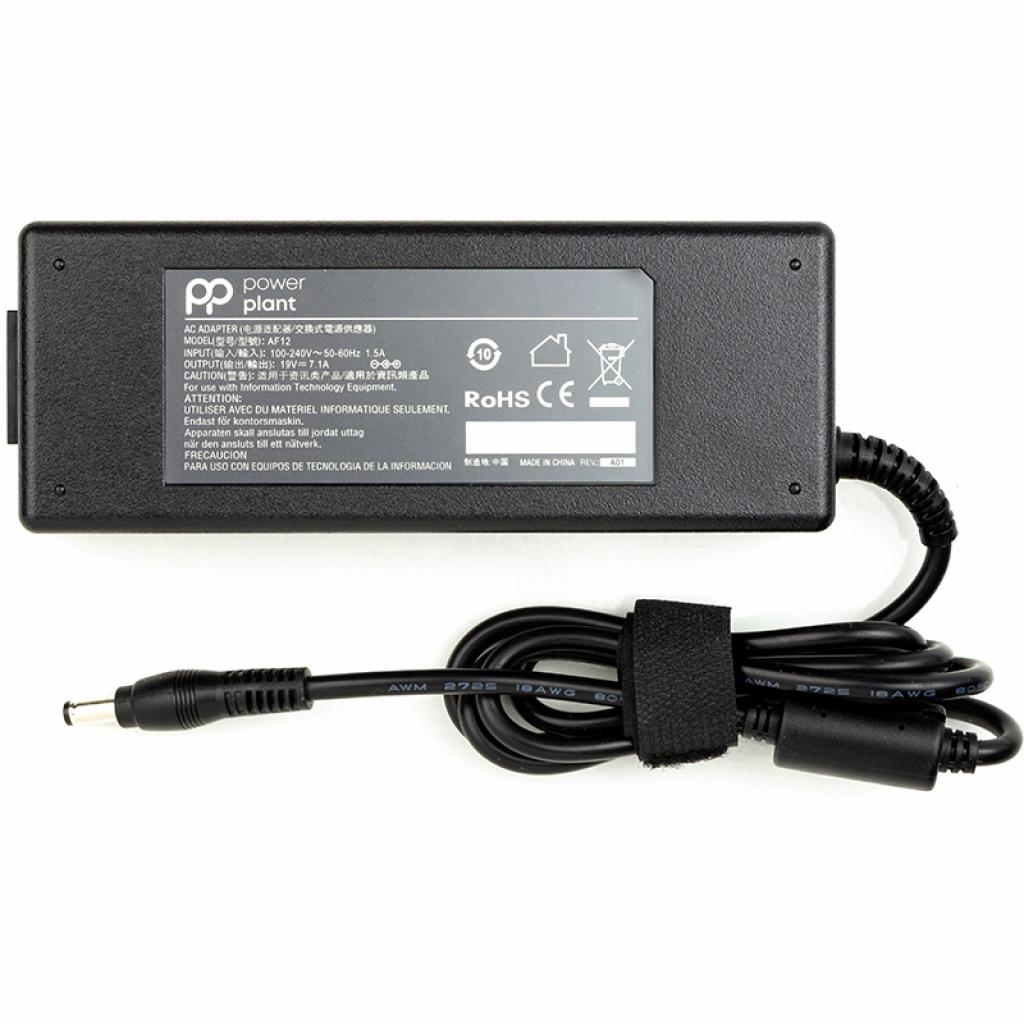 Блок живлення до ноутбуку PowerPlant ASUS 220V, 19V 135W 7.1A (5.5*2.5) (AS135F5525) - зображення 1