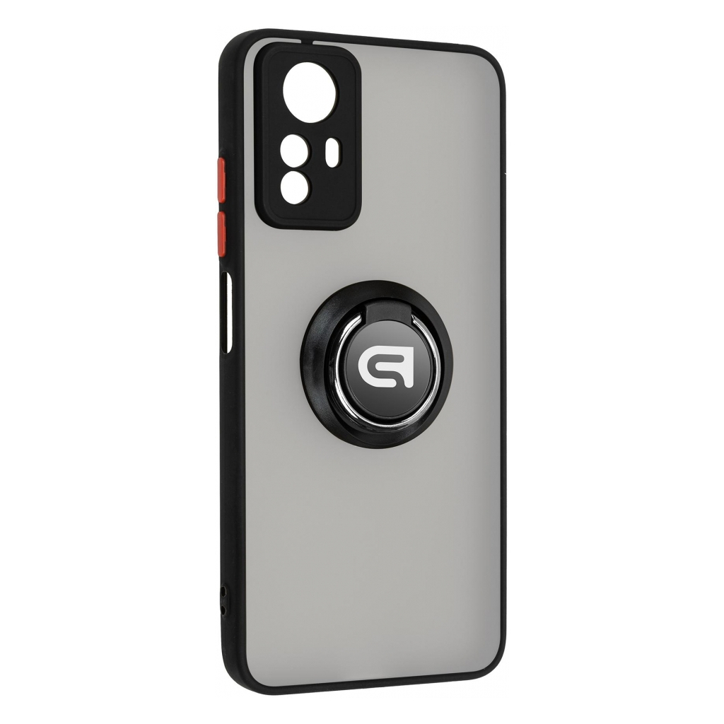 Чохол до мобільного телефона Armorstandart Frosted Matte Ring Xiaomi Redmi Note 12s 4G Black (ARM68898) - зображення 1