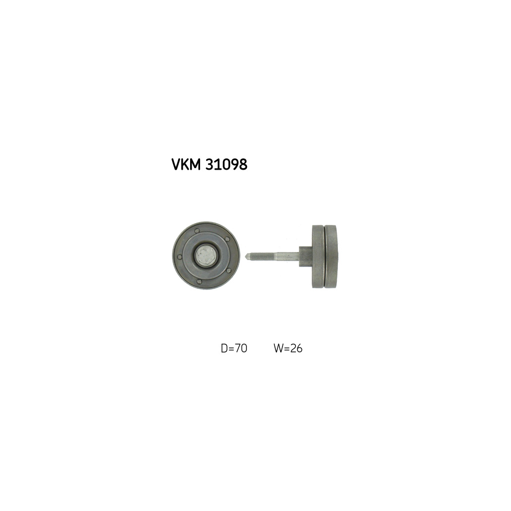 Ролик натягувача ременя SKF VKM 31098 - зображення 1
