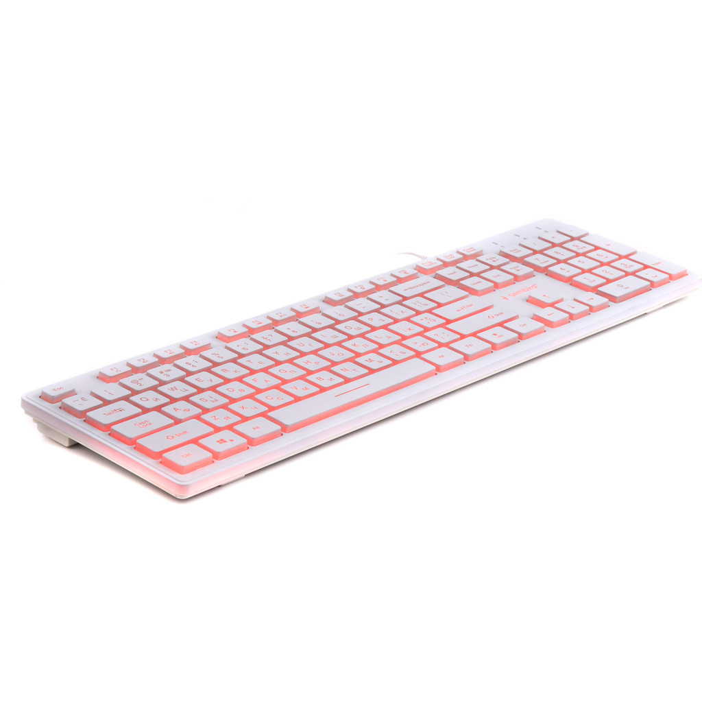 Клавіатура Gembird KB-UML3-01-W-UA USB White (KB-UML3-01-W-UA) - зображення 4
