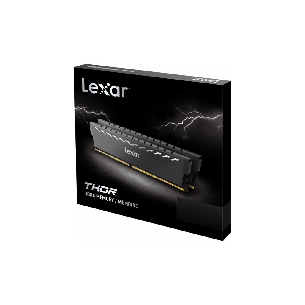 Модуль пам'яті для комп'ютера DDR4 16GB (2x8GB) 3200 MHz Thor Dark Gray Lexar (LD4BU008G-R3200GDXG) - зображення 4