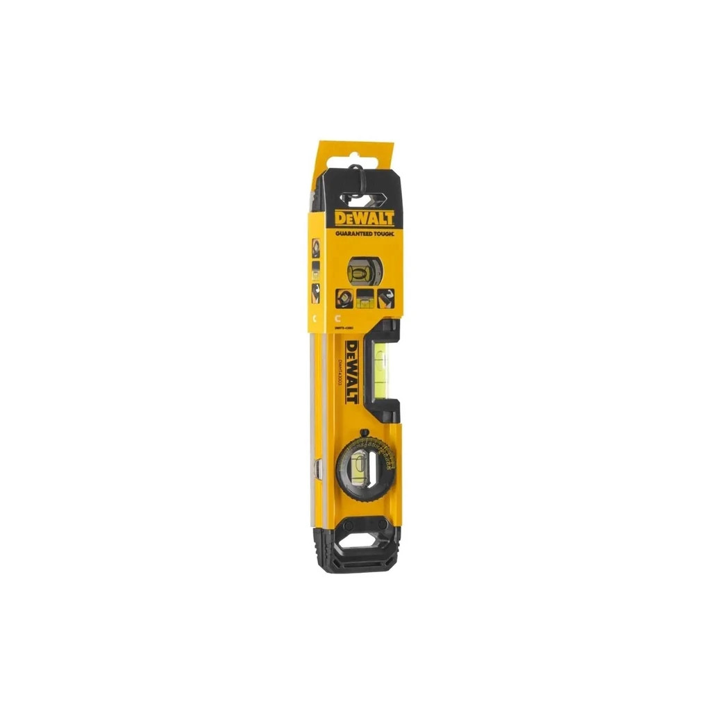 Рівень DeWALT TORPEDO алюмінієвий, 3 капсули, 230 мм (DWHT0-43003) - изображение 4