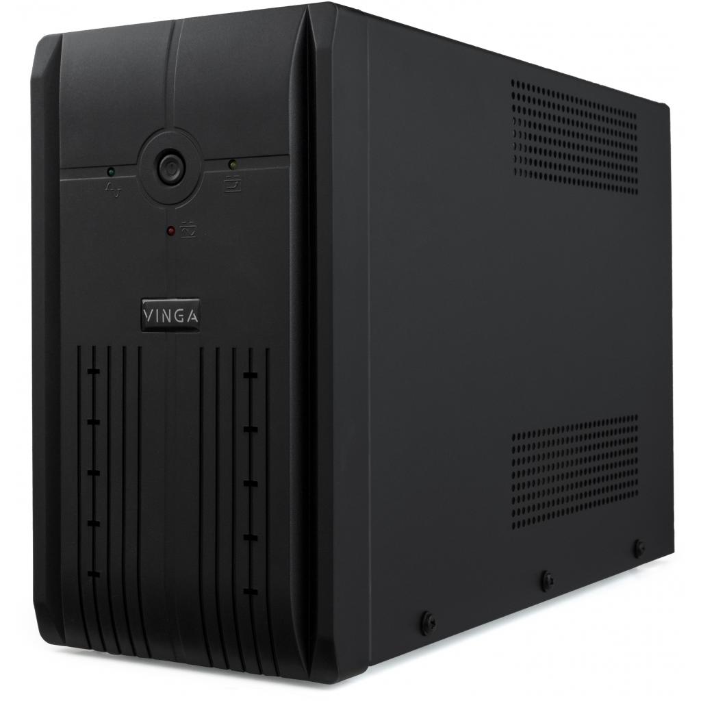 Пристрій безперебійного живлення Vinga LED 650VA metal case with USB (VPE-650PRMU) - зображення 1