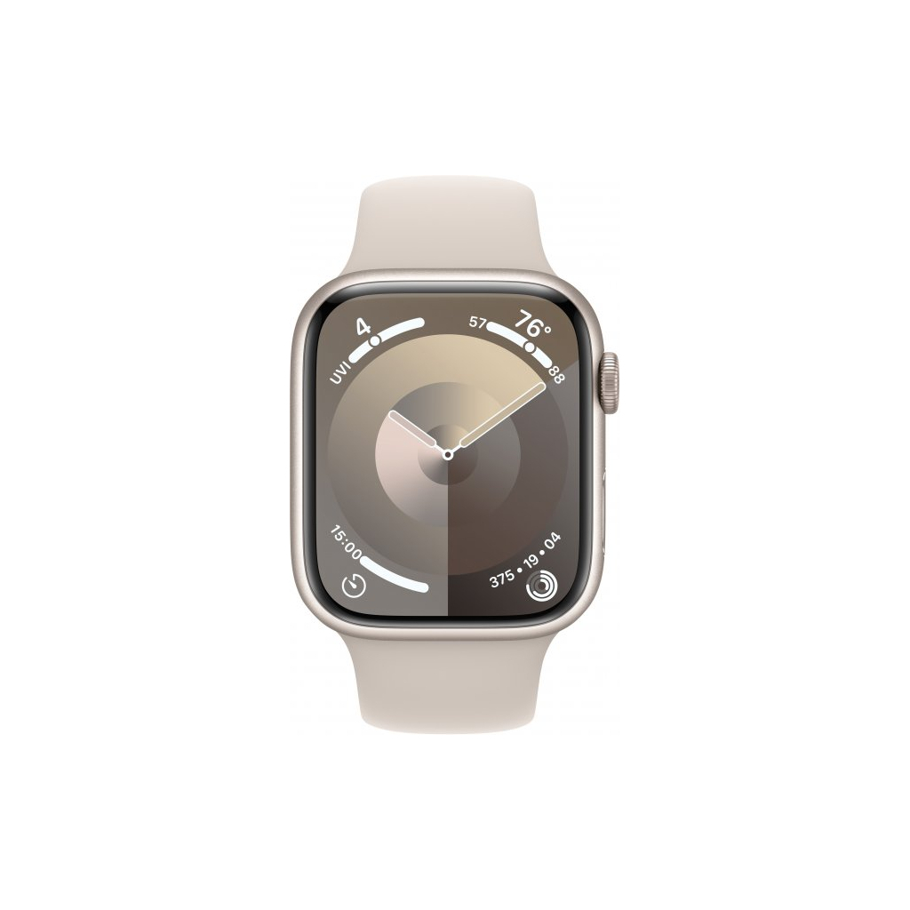 Смарт-годинник Apple Watch Series 9 GPS 41mm Starlight Aluminium Case with Starlight Sport Band - S/M (MR8T3QP/A) - зображення 2