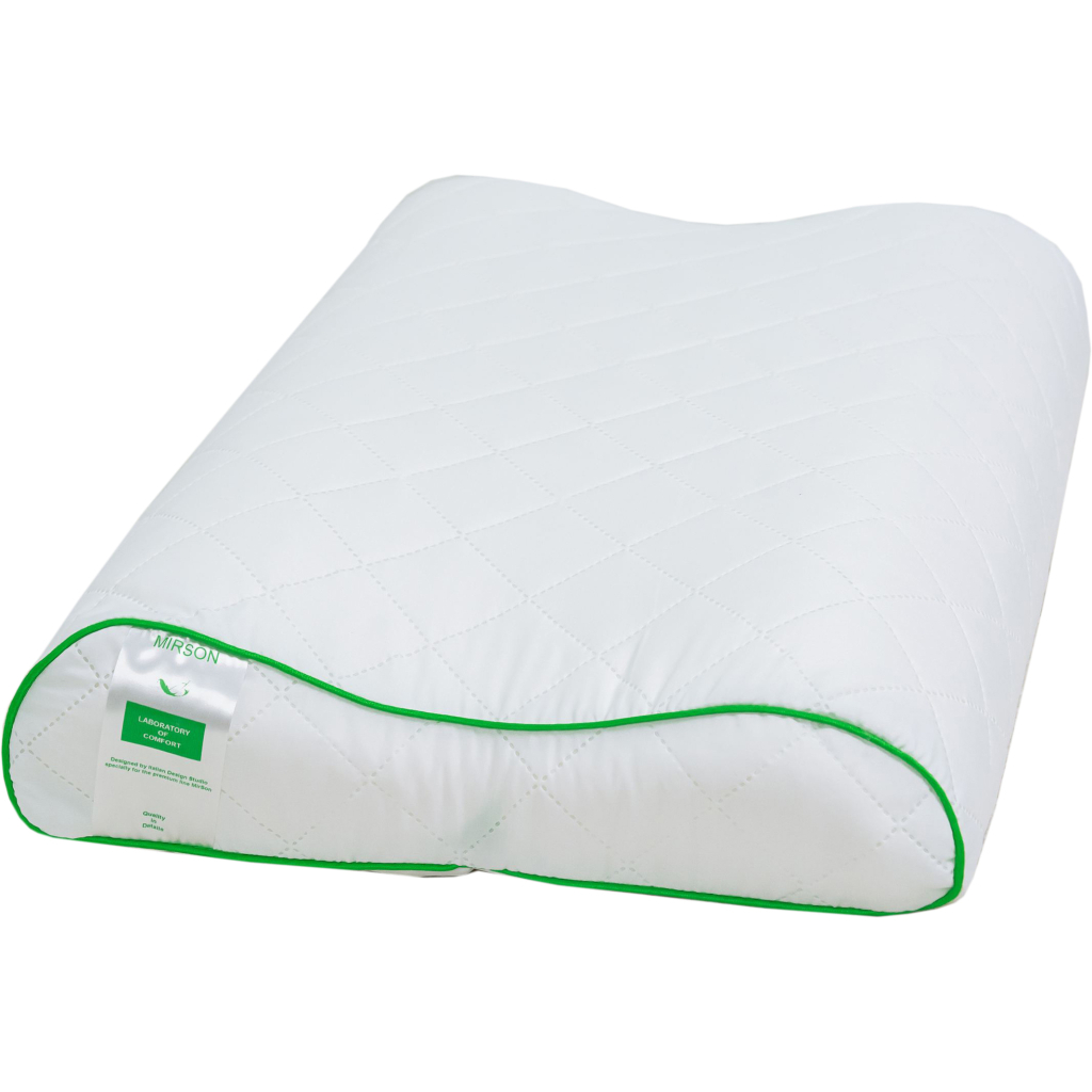 Подушка MirSon ортопедична 6040 Steep Line Aloe Vera Aero 58х40х10.5 (2200003261639) - зображення 1