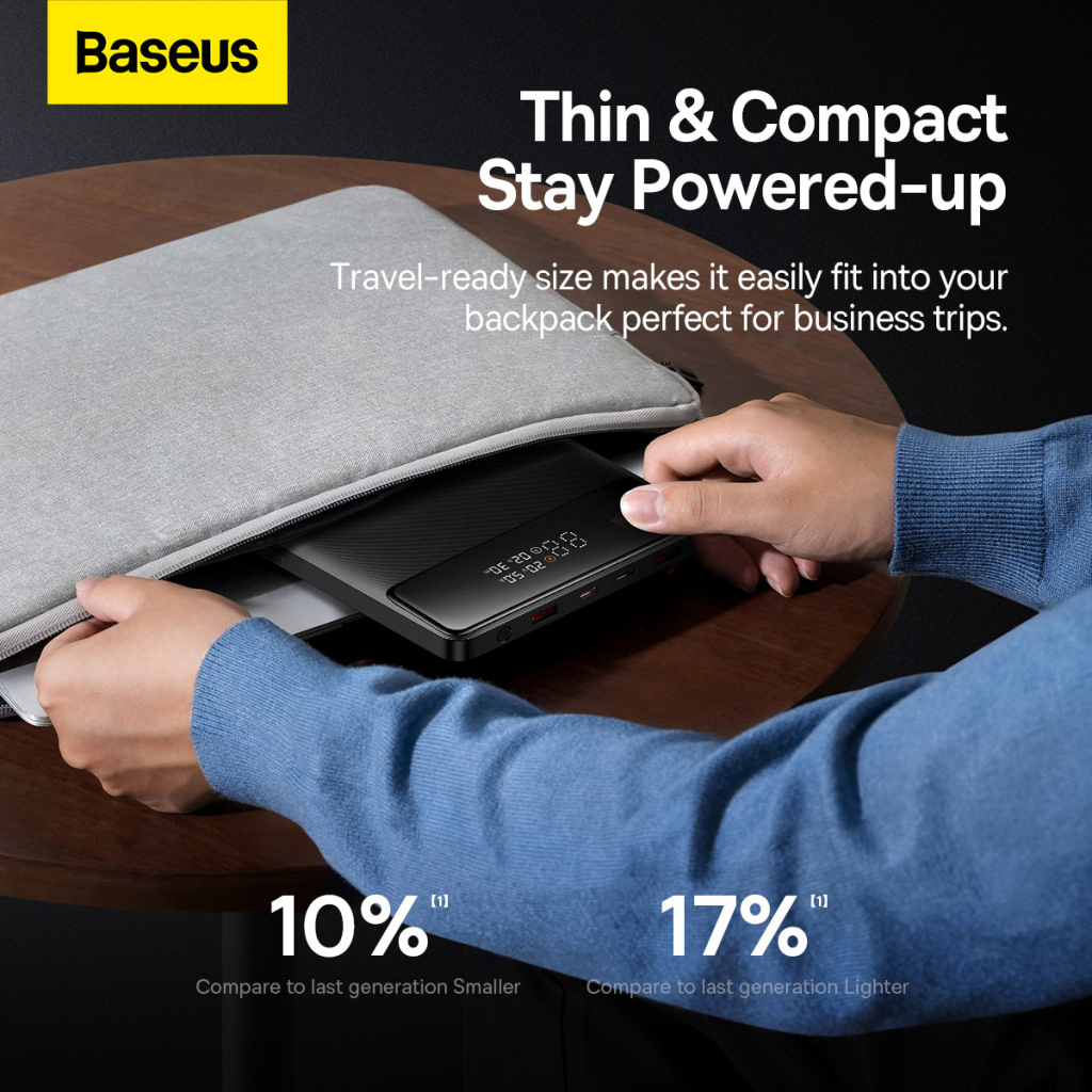 Батарея універсальна Baseus Blade 20000mAh 100W OE, black (PPBL000301) - зображення 11