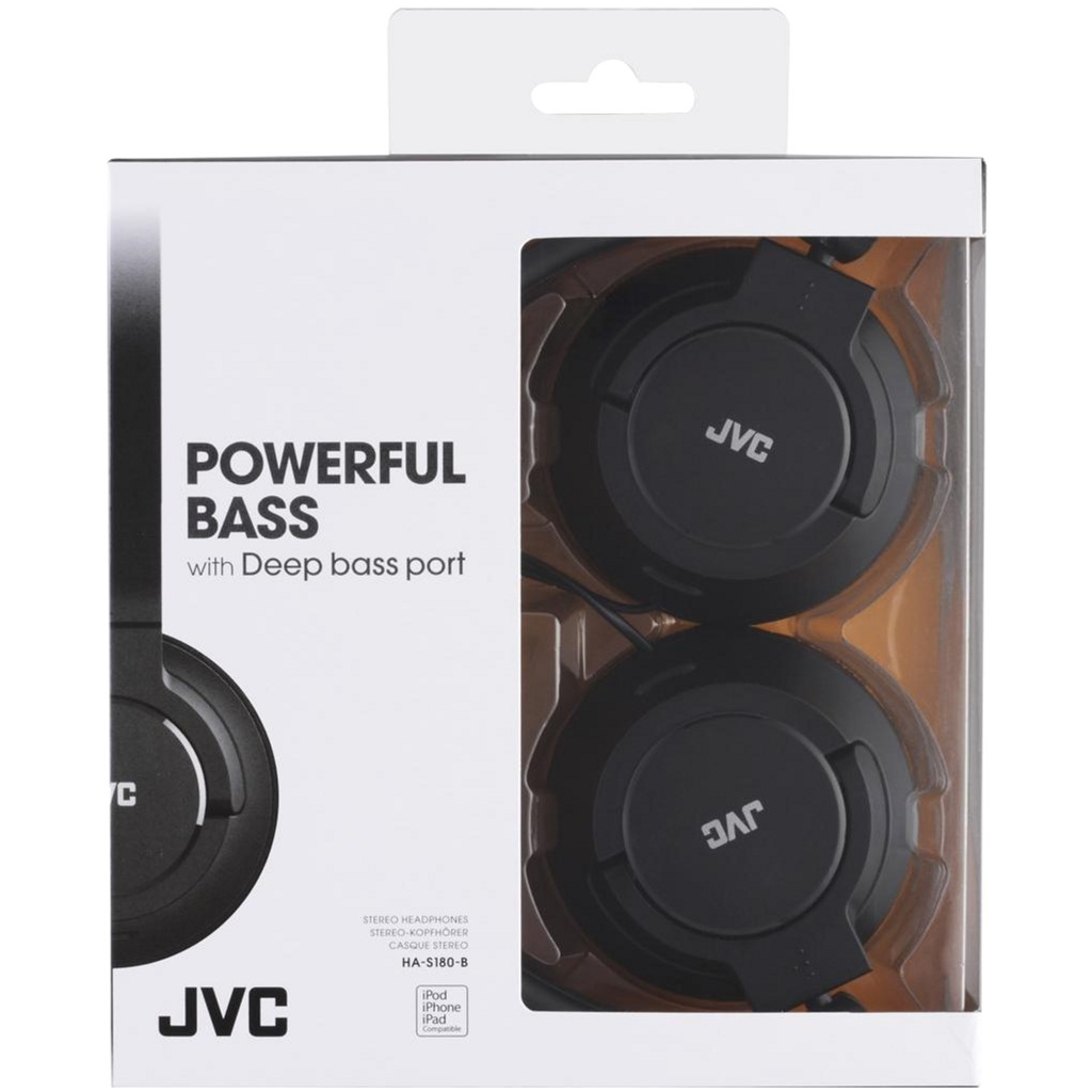 Навушники JVC HA-S180 Black (HA-S180-B-EF) - зображення 2