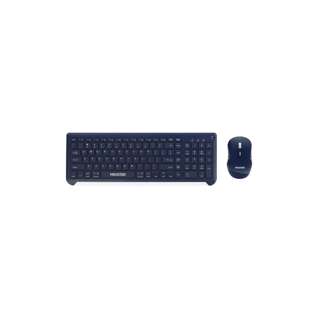 Комплект Maxxter KMS-WCM-01BL-UA Wireless UA Blue (KMS-WCM-01BL-UA) - зображення 1