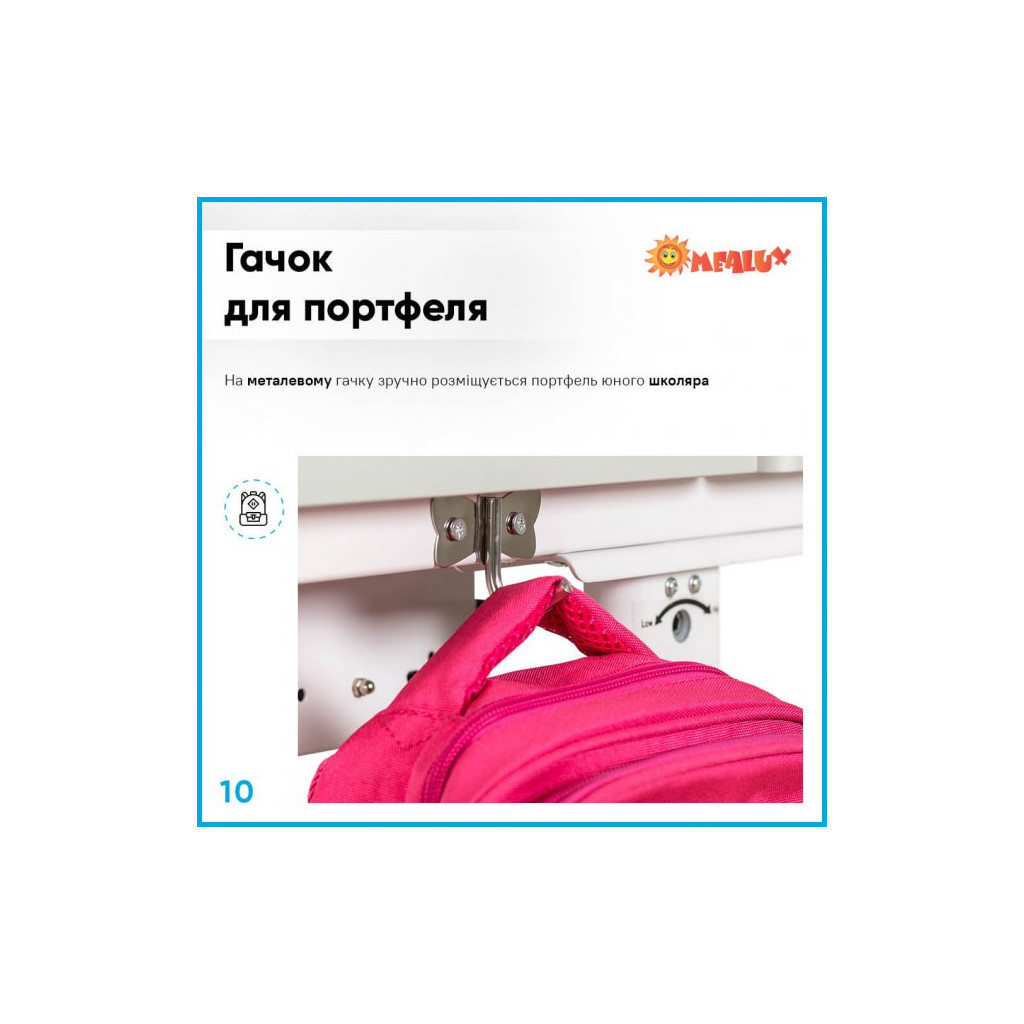 Парта зі стільцем Evo-kids Blue (BD-22 BL) - изображение 11