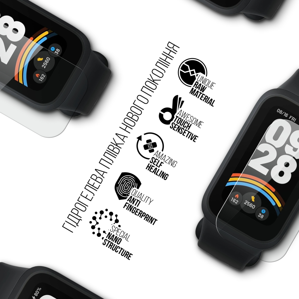 Плівка захисна Armorstandart Xiaomi Smart Band 9 Active 6pcs (ARM83826) - изображение 2