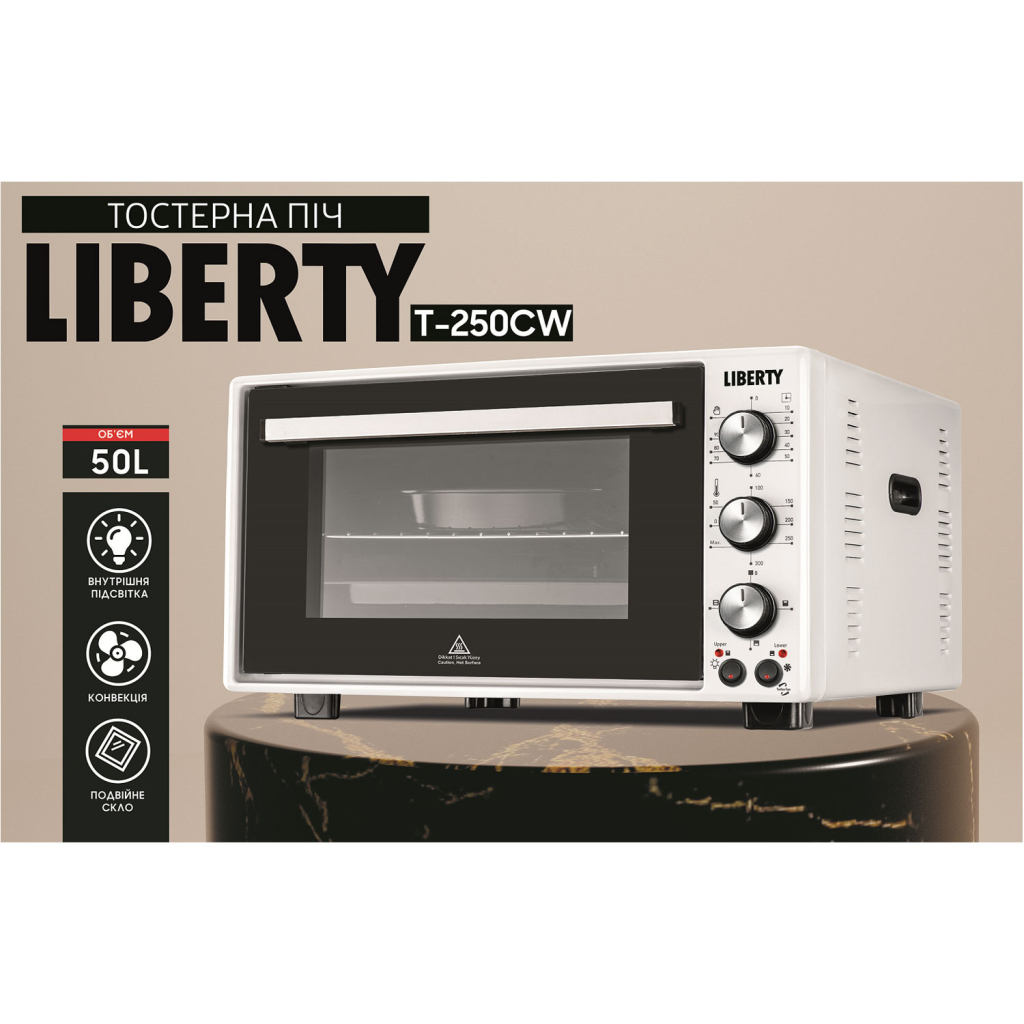 Електропіч Liberty T-250 CW - зображення 3