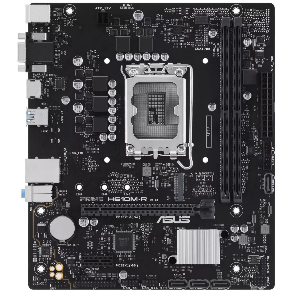 Материнська плата ASUS PRIME H610M-R-SI - зображення 1