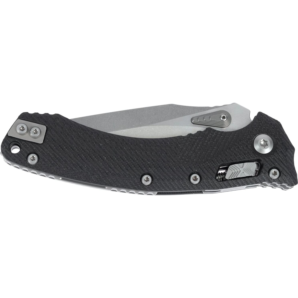 Ніж Microtech Amphibian Stonewash Black (137RL-10FLGTBK) - зображення 3