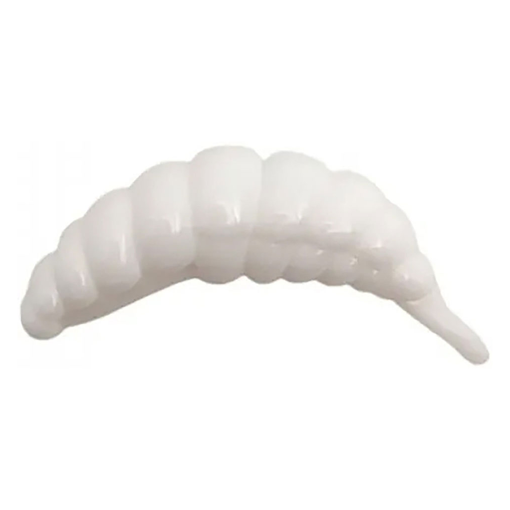 Силікон рибальський FishUP Ozi 1.2" 009 - White, cheese taste (10шт/уп) (1864.14.02) - зображення 1