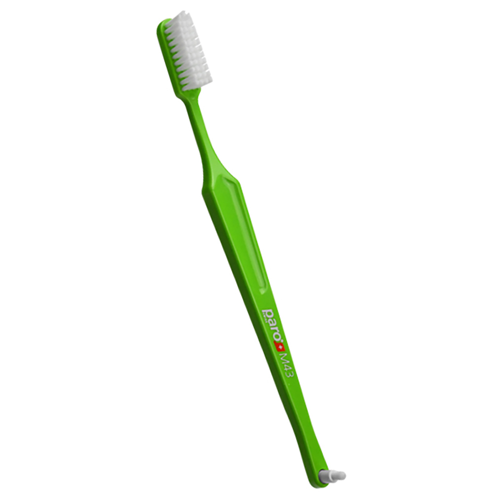 Зубна щітка Paro Swiss M43 середньої жорсткості Салатова (7610458007082-light-green) - зображення 1