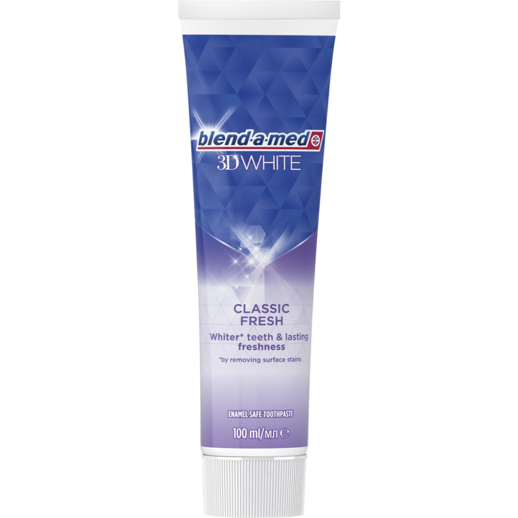 Зубна паста Blend-a-med 3D White Класична свіжість 100 мл (8006540792896) - зображення 3
