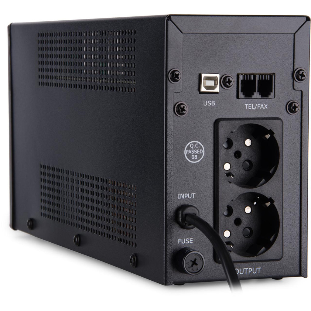 Пристрій безперебійного живлення Vinga LED 600VA metal case with USB (VPE-600MU) - зображення 5