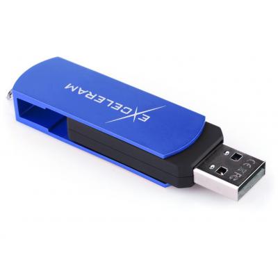 USB флеш накопичувач eXceleram 16GB P2 Series Blue/Black USB 2.0 (EXP2U2BLB16) - зображення 5