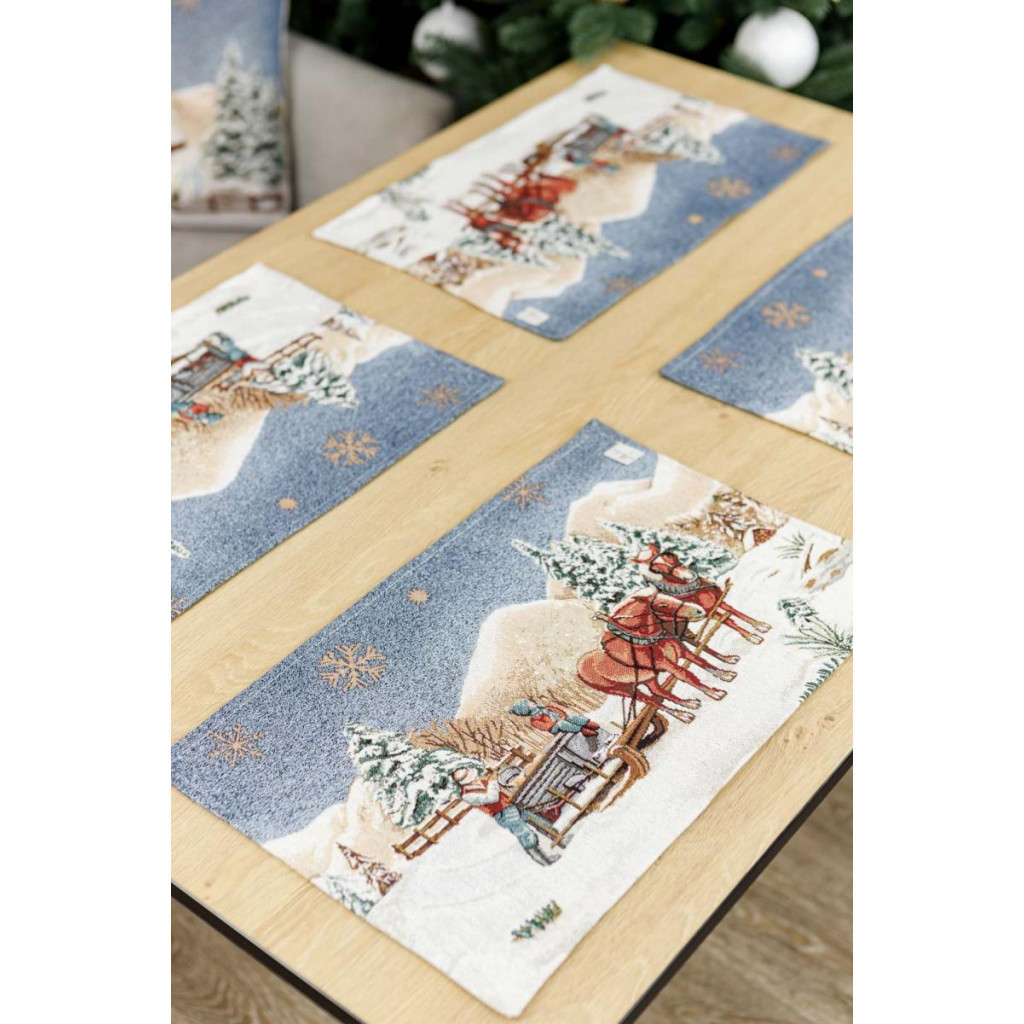 Серветка на стіл Прованс гобеленова Блакитне сяйво 30х50 см (4823093450226) - зображення 2