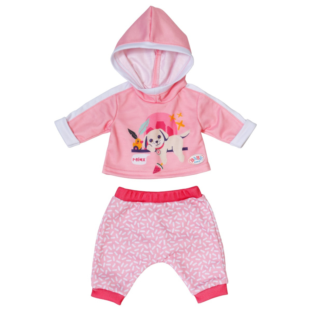 Аксесуар до ляльки Zapf Набір одягу для ляльки Baby Вorn - Рожевий спортивний костюм (837313) - зображення 1
