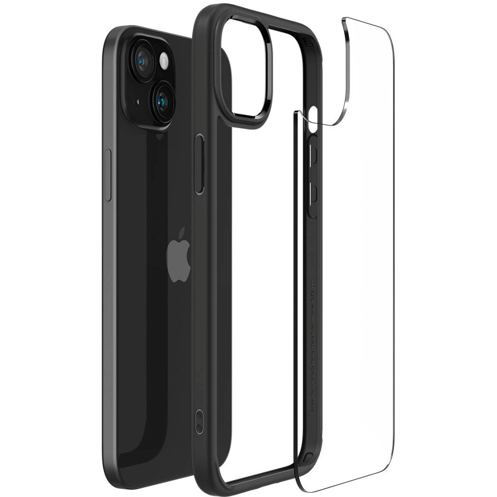 Чохол до мобільного телефона Spigen Apple iPhone 15 Ultra Hybrid Matte Black (ACS06799) - зображення 4