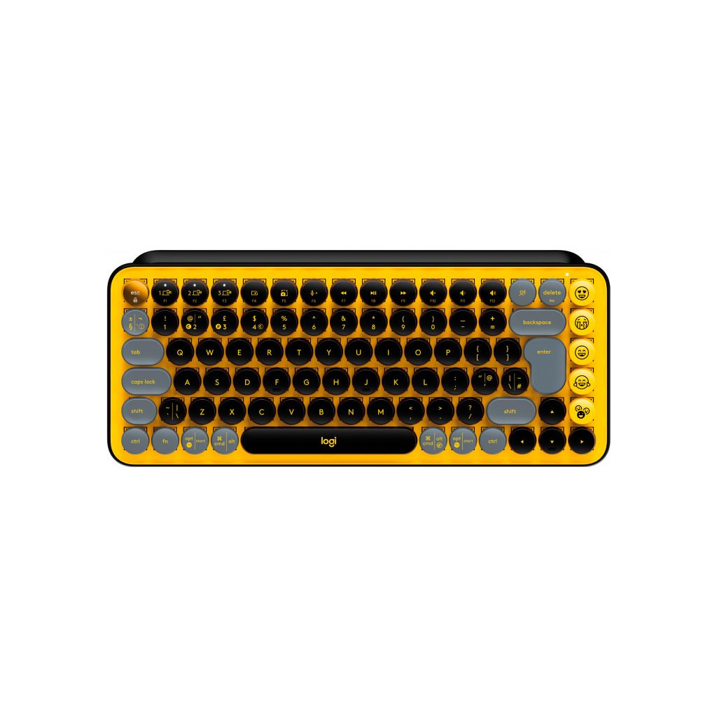 Клавіатура Logitech POP Keys Wireless Mechanical Keyboard Blast Yellow (920-010716) - зображення 1