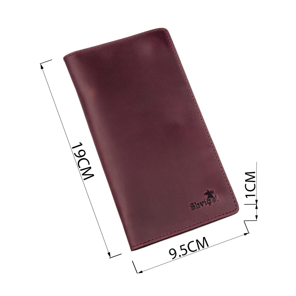 Гаманець Shvigel Шкіряний Бордовий (16196) - зображення 3