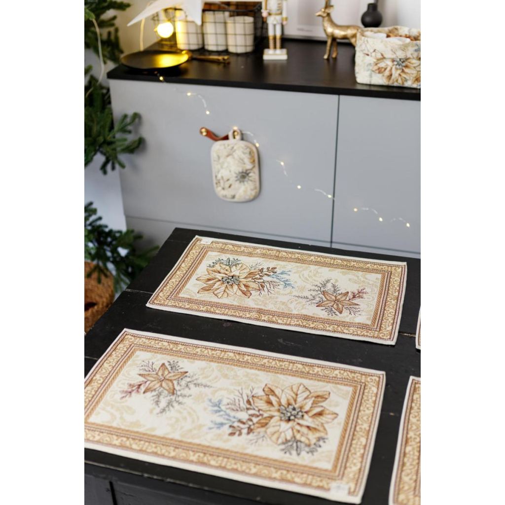 Серветка на стіл Прованс гобеленова Золоте свято 30х50 см (036311) - зображення 9