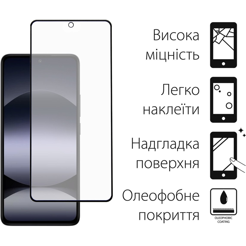 Чохол до мобільного телефона Dengos Xiaomi Redmi Note 14 4G Carbon + glass (Purple) (DG-KM-136) - зображення 3