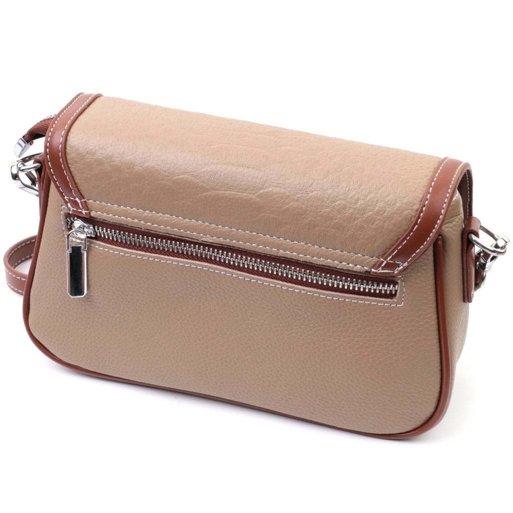 Сумка Vintage З натуральної шкіри Бежева (22620) - зображення 2