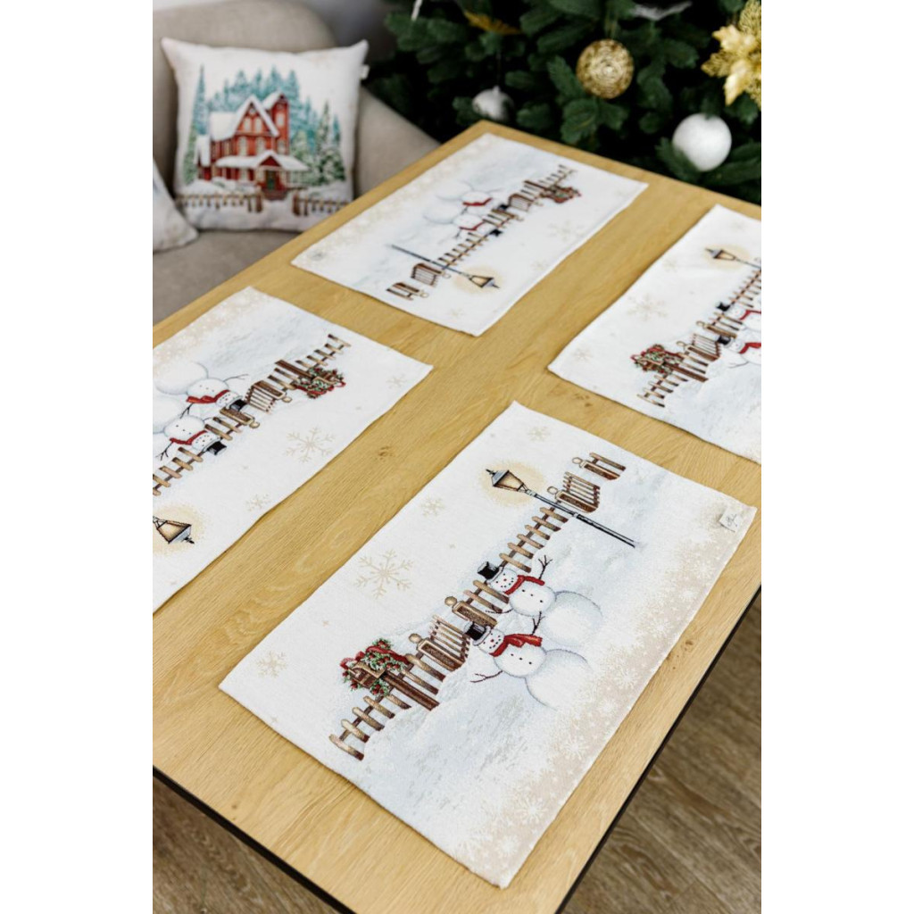 Серветка на стіл Прованс гобеленова з велюром Святковий дім 30х50 см (4823093450356) - зображення 3