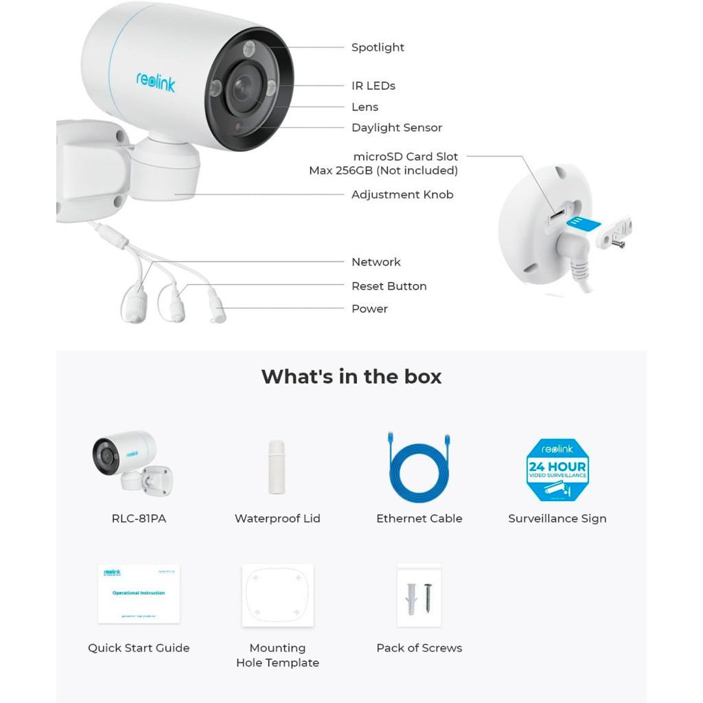 Камера відеоспостереження Reolink RLC-81PA (4.0) - зображення 9