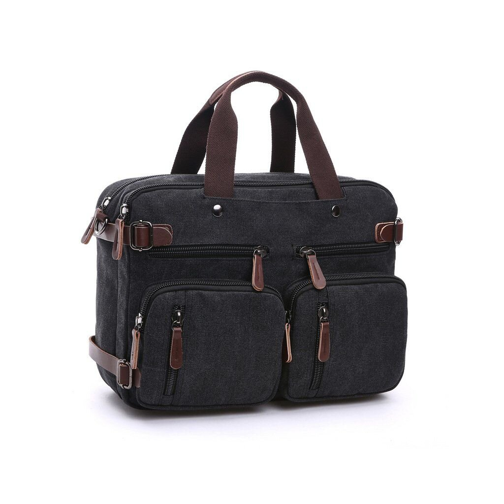 Сумка Vintage Трансофрмер текстильна Чорна (20078) - зображення 1