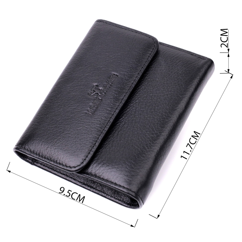 Гаманець ST Leather З натуральної шкіри Чорний (19494) - зображення 3